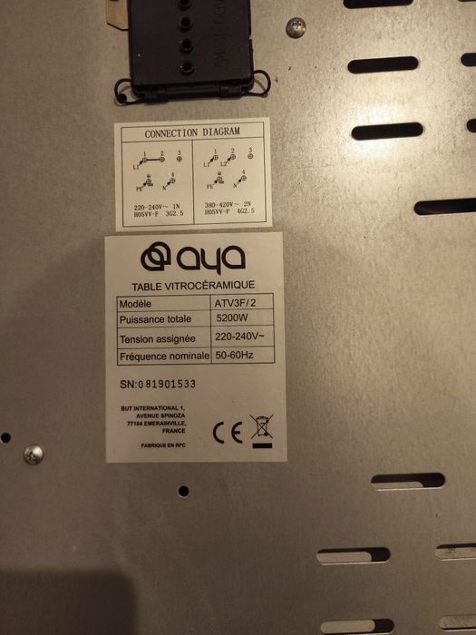 Placa Vitroceramica - 3 Zonas