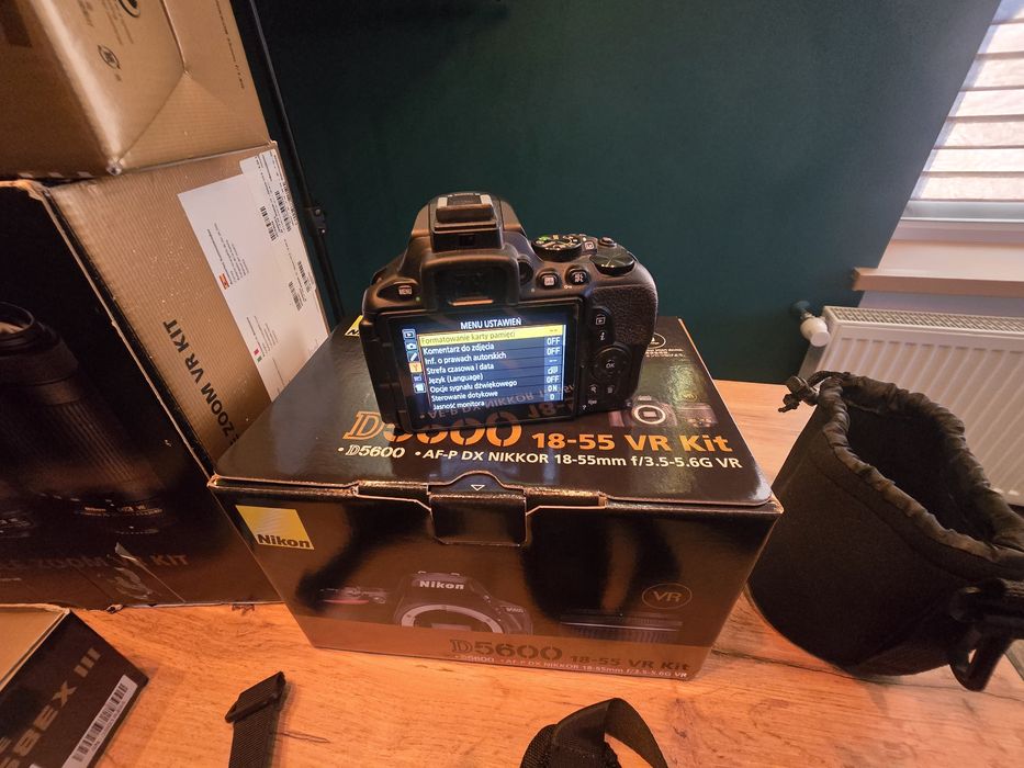 KOMPLETNY ZESTAW Foto. Nikon D5600  + obiektywy + akcesoria.