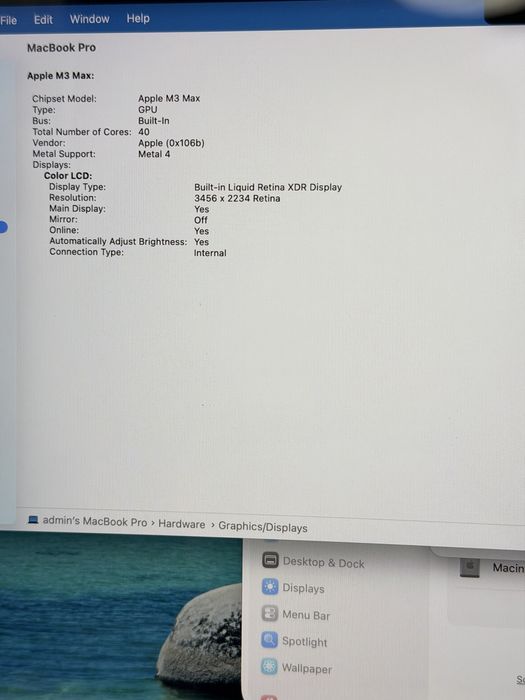 MacBook Pro 16 m3 max 128GB 4TB