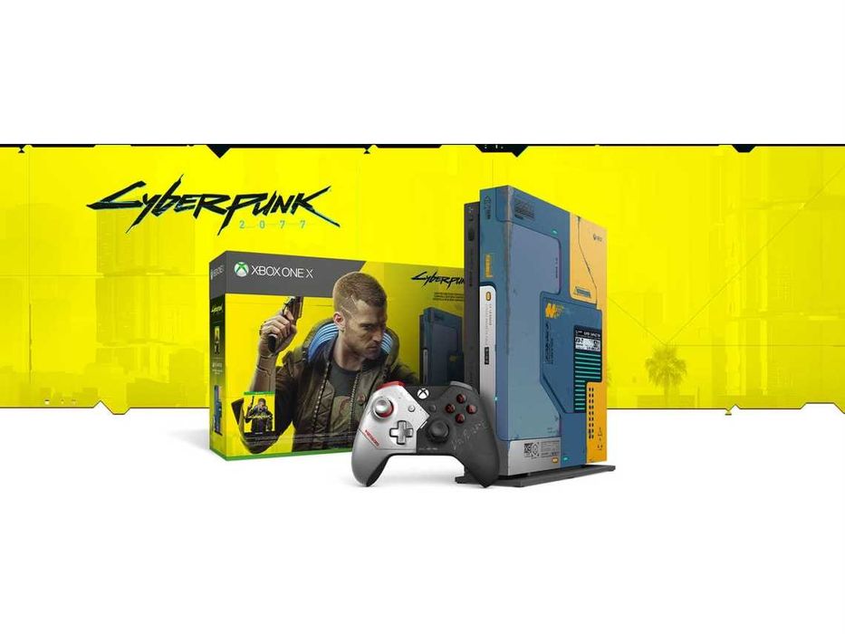 Consola XBox One X Cyberpunk 2077 Edition 1TB - NOVA e selada