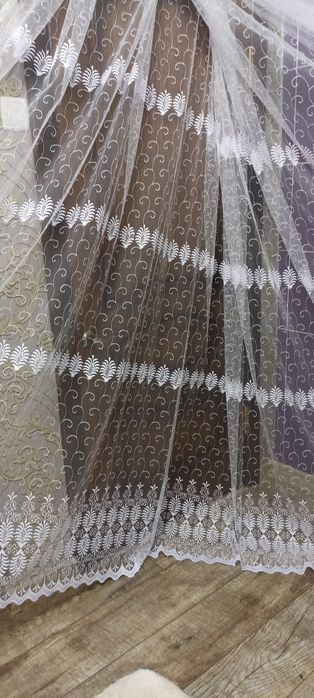 Продам нову тюль фатин з  вишивкою