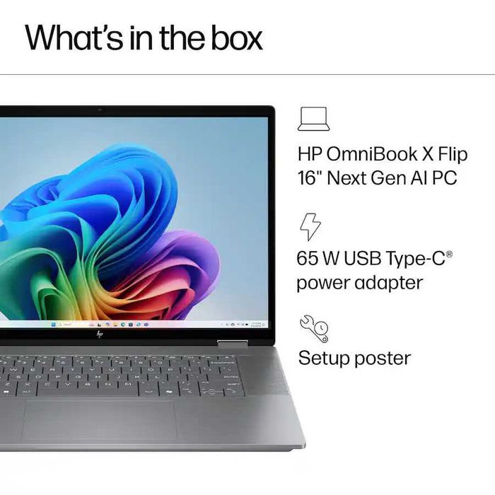 HP OmniBook X Flip AI COPILOT 2w1 16" 2K AMD Ryzen AI 5 512GB SSD 16GB