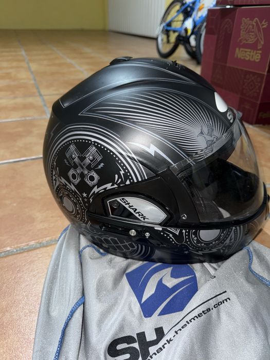 Capacete shark modular evo tam S (pequeno para homem)