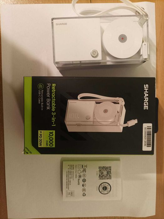 Powerbank sharge retractable 3 in 1 - najtaniej na rynku