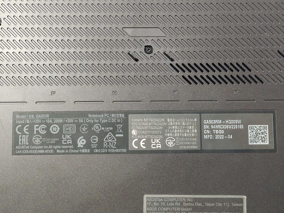 Laptop Asus ROG Zephyrus G15 GA503RM