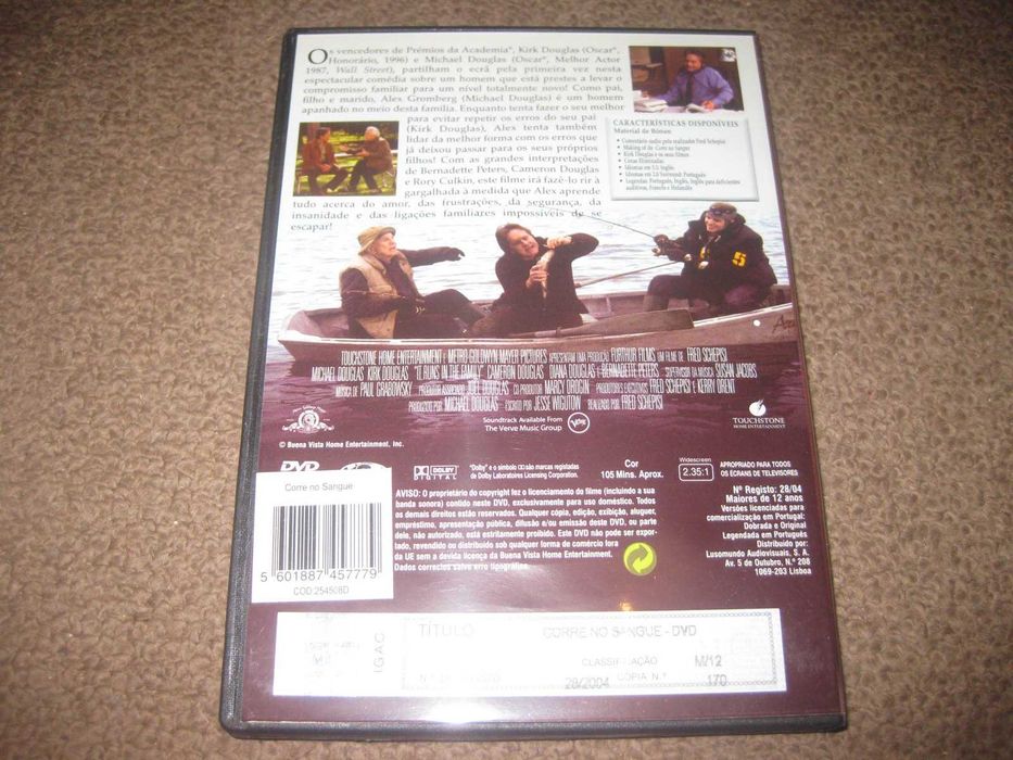 DVD "Corre no Sangue" com Michael Douglas/Raríssimo!