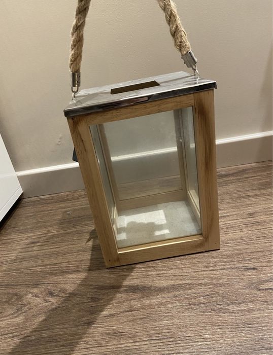 Lanterna castiçal para vela interior