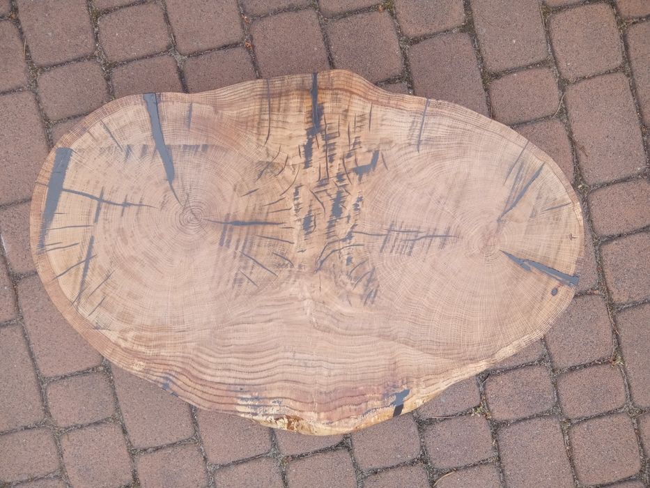 Gotowy plaster dębowy na stolik kawowy / blat