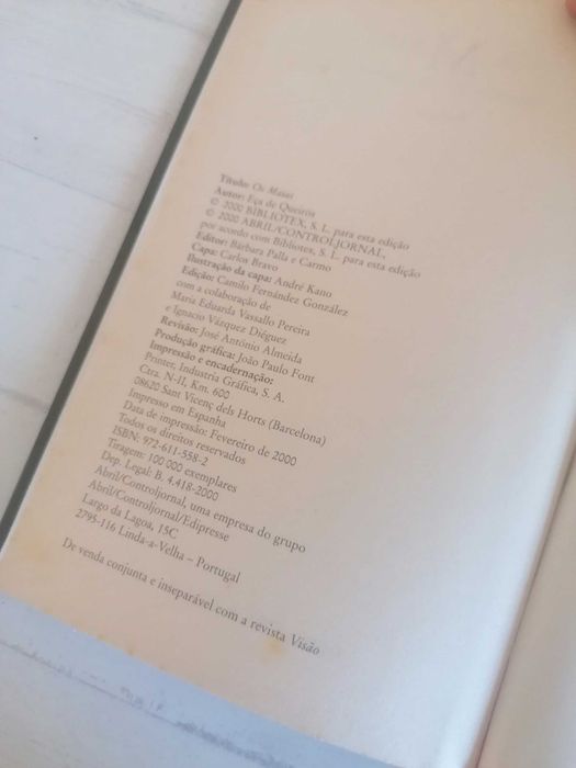 Livro Os Maias - Eça de Queirós