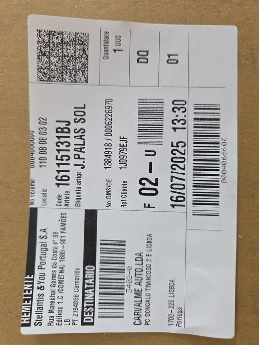 Palas de peugeot 308 para peças