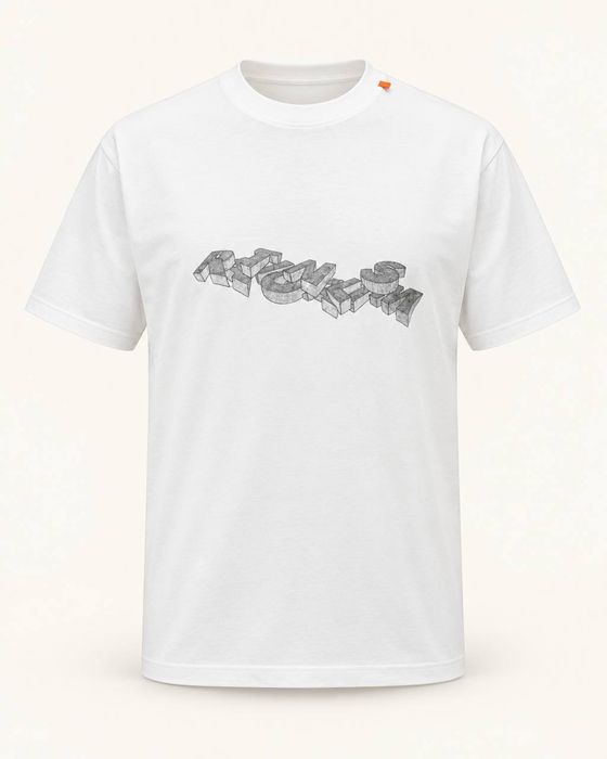 UO T-shirt 3D Pencil OFF-WHITE