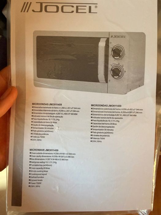 Microondas Jocel NOVO