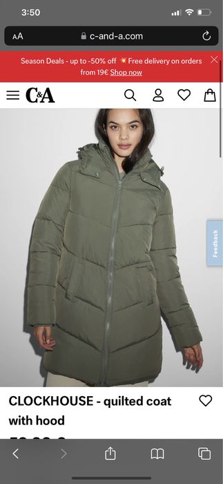 Sobretudo Casaco Quilted Coat