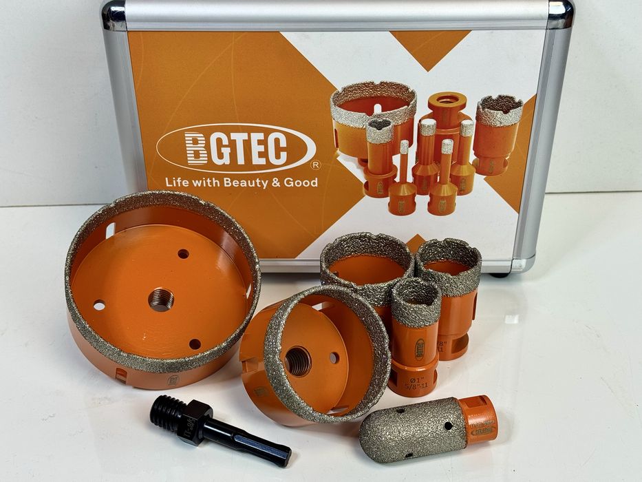 Алмазні коронкові свердла 25/35/50/65/100 мм + 25 мм пальцева коронка