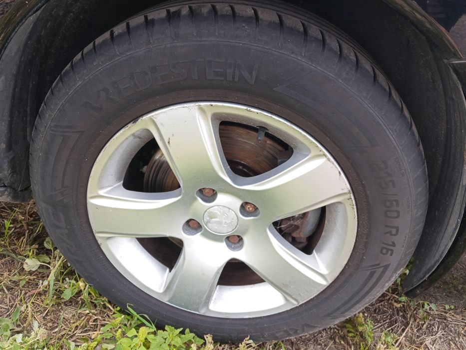 Koła alufelgi r16 4x108 Peugeot 3008 z  nowymi oponami lato