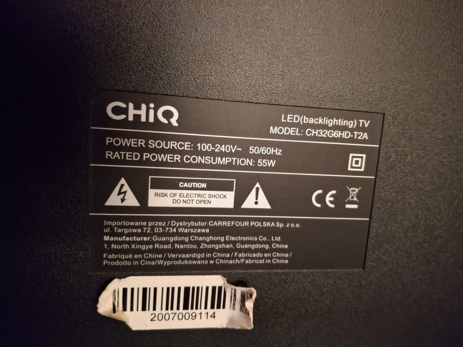 Telewizor CHIQ sprawny