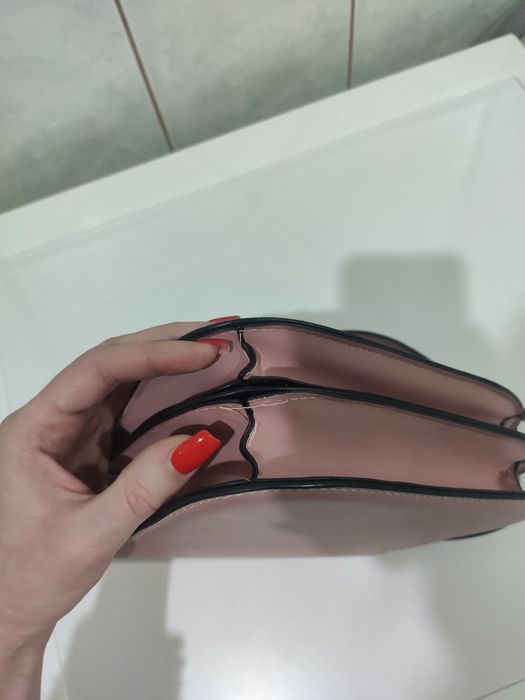 Mała torebka pudrowy róż