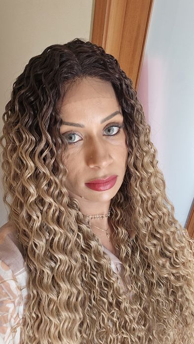 Lace de fibra realista ao natural