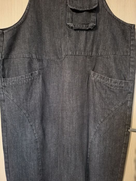 Nowe premium spodnie jeans ogrodniczki XL