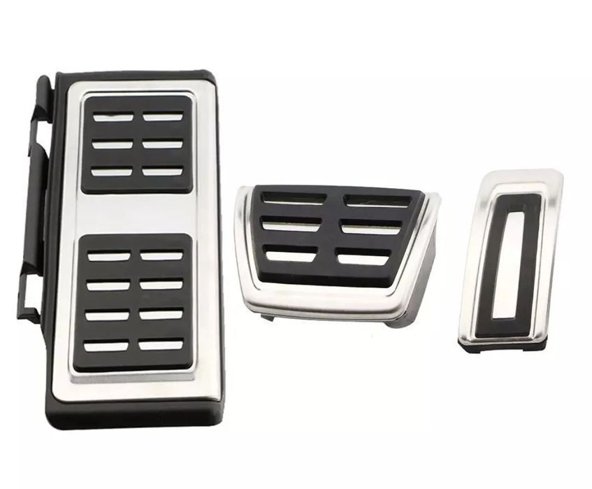Capas Pedais Alumínio VW Audi Seat Skoda - Caixa Automática 3 peças