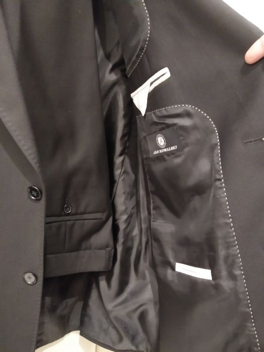 Garnitur męski czarny