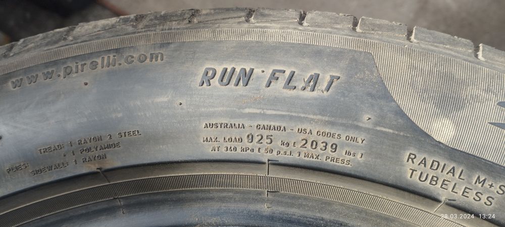 Продам гуму Pirelli 245 / 50 R19