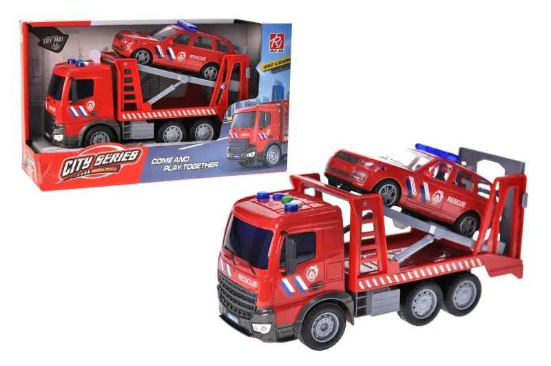 Автовоз, евакуатор з машинкою поліція інерційний RJ005B