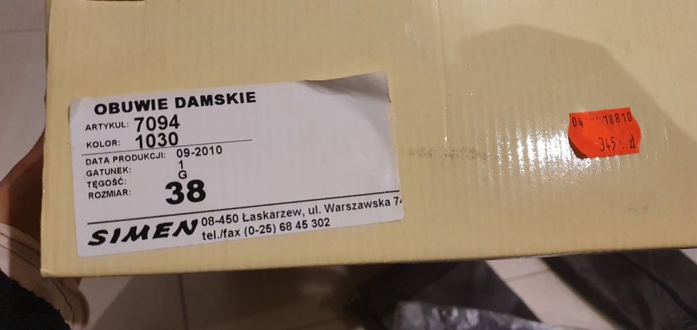 Kozaki Simen r.38 skórzane