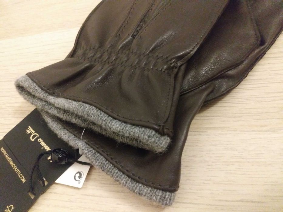 Перчатки кожаные мужские Massimo Dutti