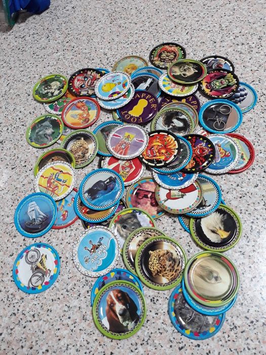 Coleção de tazos variados