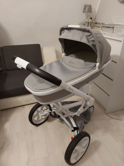 Wozek 3w1 Quinny moodd mood mud myszka miki siwy szary ubranko maxi c