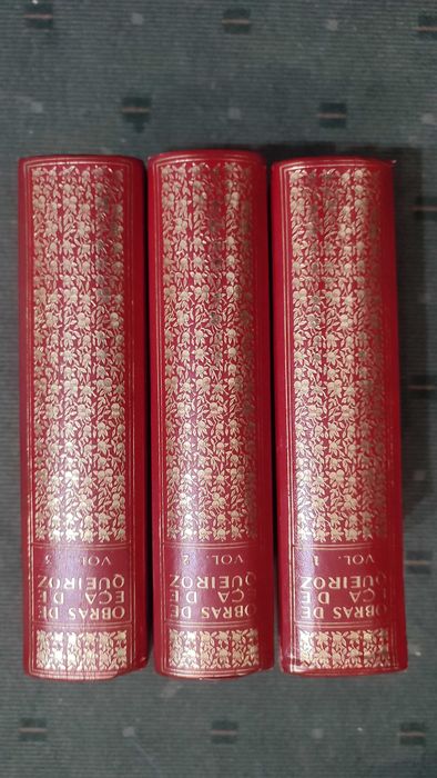 Obras de Eça de Queirós - Edição Lello & Irmão - 3 Volumes