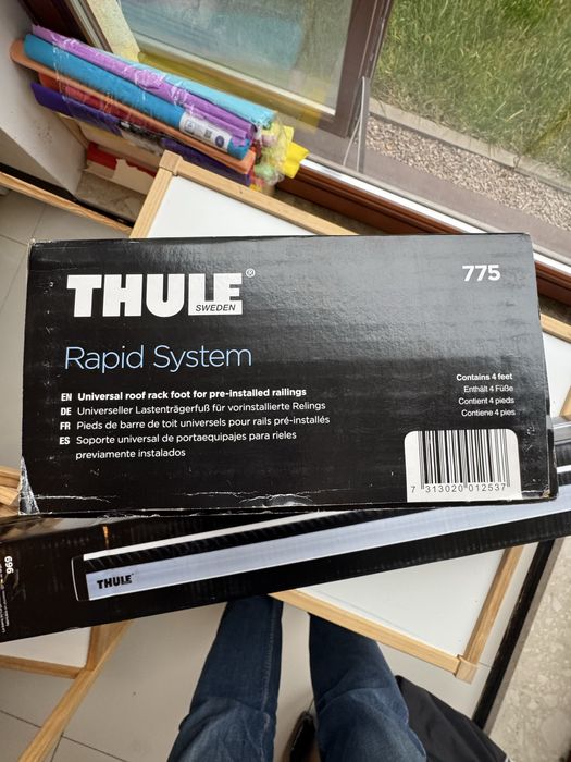 Bagażnik na relingi  Thule wingbar 969 i stopy Thule 775 Nowy Warszawa