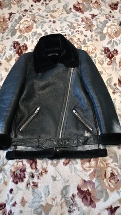 Дублёнка косуха авиатор Zara