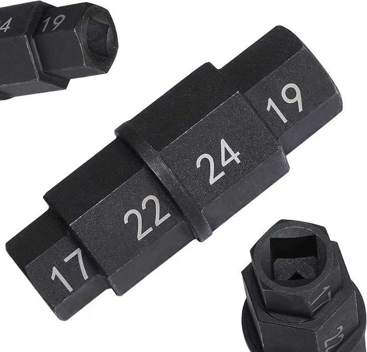 Chave Hexagonal Eixo Moto 4 em 1 - 17/19/22/24mm Aço Cr-V
