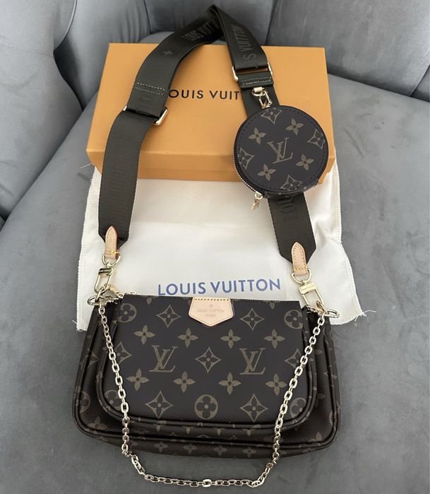 Torebka Louis Vuitton Multi Pochette róż/khaki