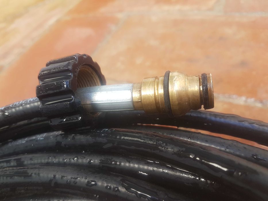Mangueira de 40m - limpeza de tubos - 120bar - duas horas de uso