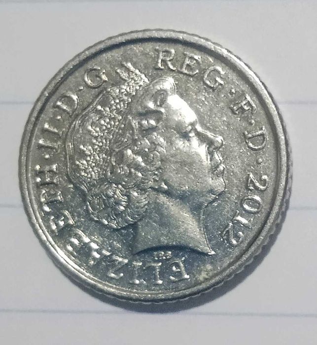 Moeda Rainha Elizabeth 2°, 2012