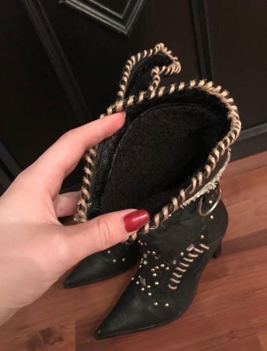 Кожа натур  сапоги  р 37