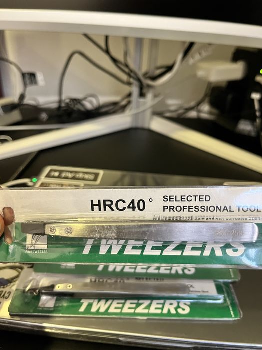 Conjunto de pincas anti estaticas