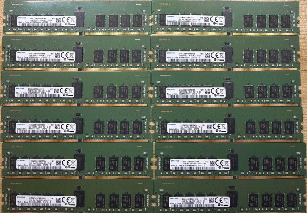 RAM DDR4 16GB ECC REG Samsung 2666MHz x12 RAM DDR4 64GB