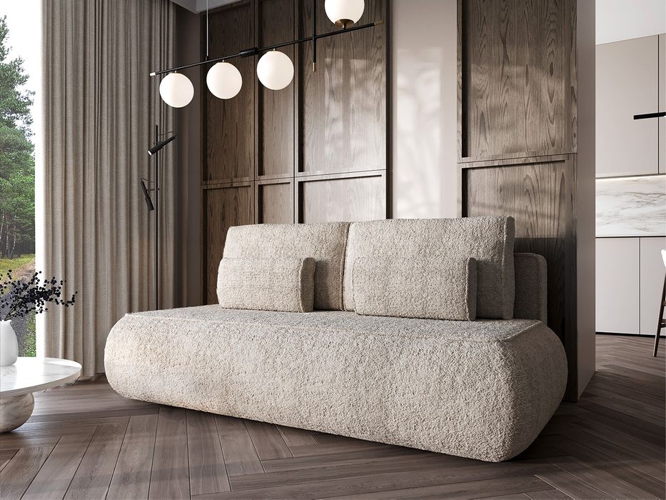 Sofa rozkładana baranek boucle prosto od producenta