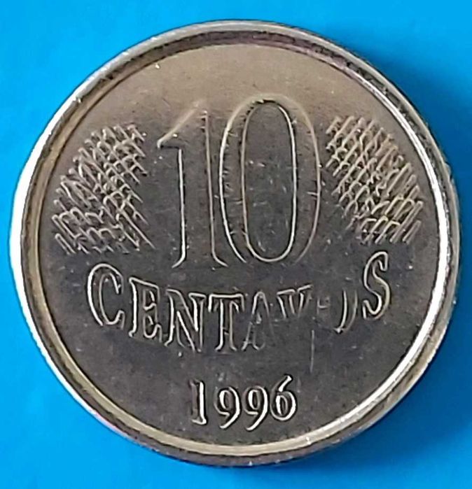 10 Centavos de 1996, do  Brasil, antiga e rara