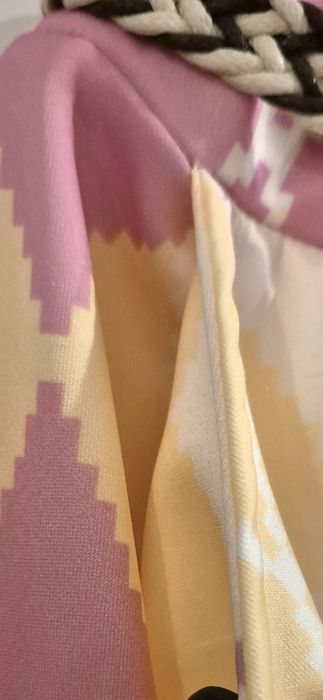 Made In Italy Spódnica Romby Żółta Kieszenie 95%viskoza 5%elastyn