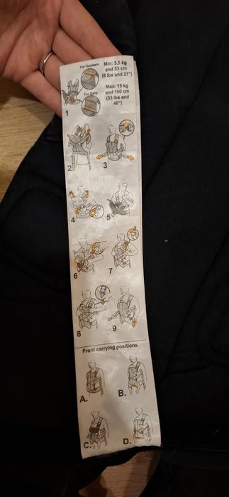 Nosidełko Babybjorn one dla dziecka od 0mc