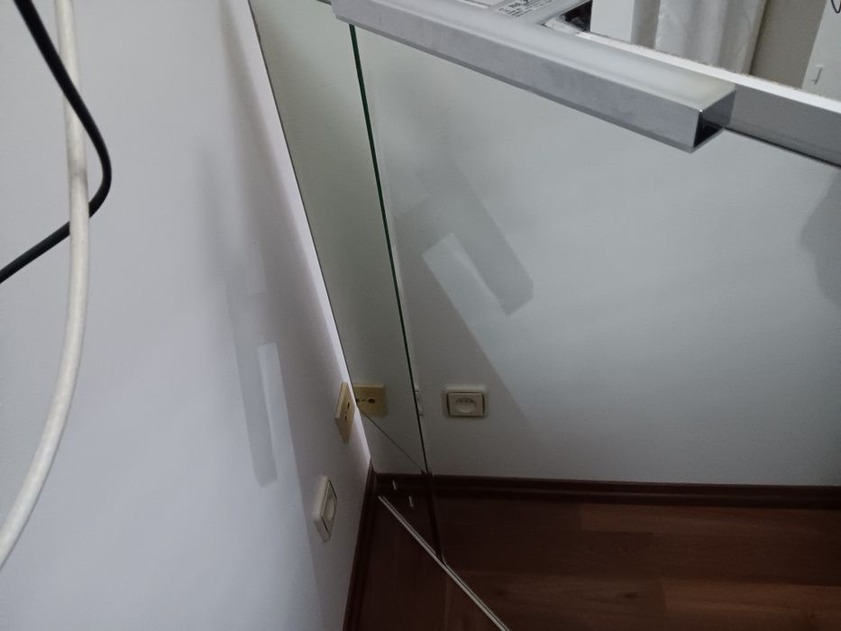 Espelho grande base brnaca