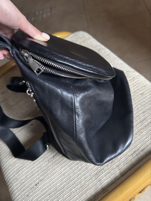 Рюкзак шкіряний чорний