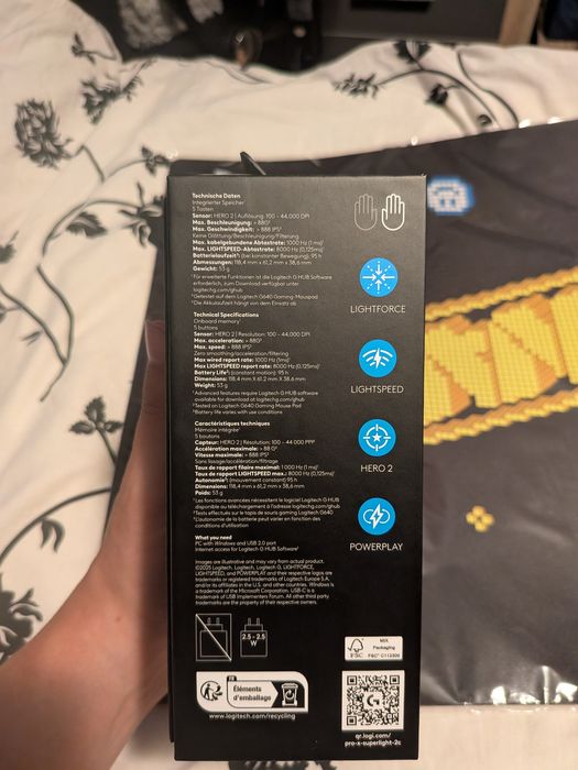 Logitech superlight 2c + podkładka