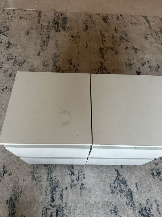 Mesinhas de cabeceira Brancas 30x30x40
