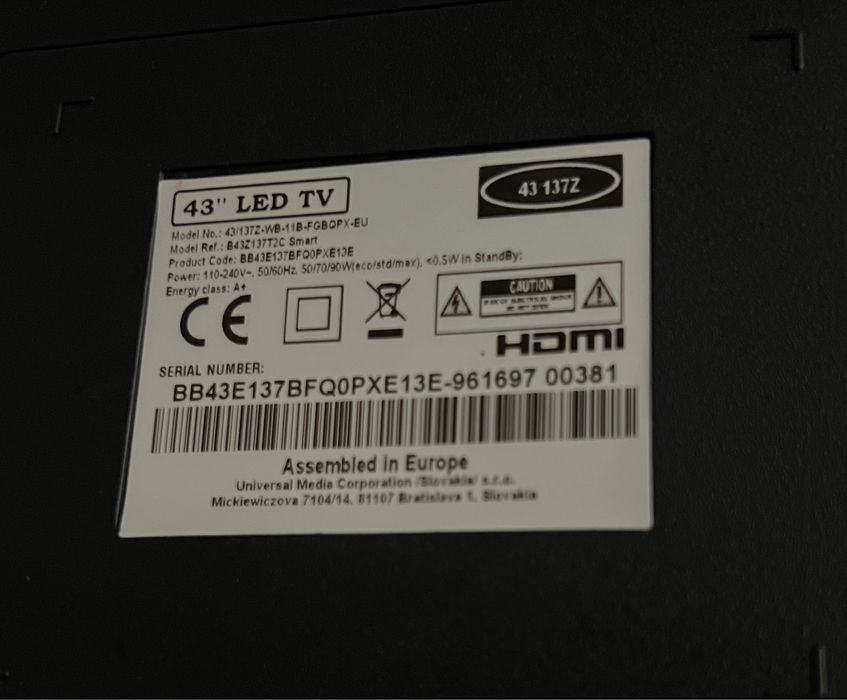 Smartv Blaupkunt 43 polegadas